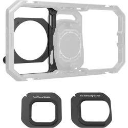 SmallRig 5277 67mm Threaded Filter Adapter with Detachable Sunhoods for Universal Phone Cage 4299