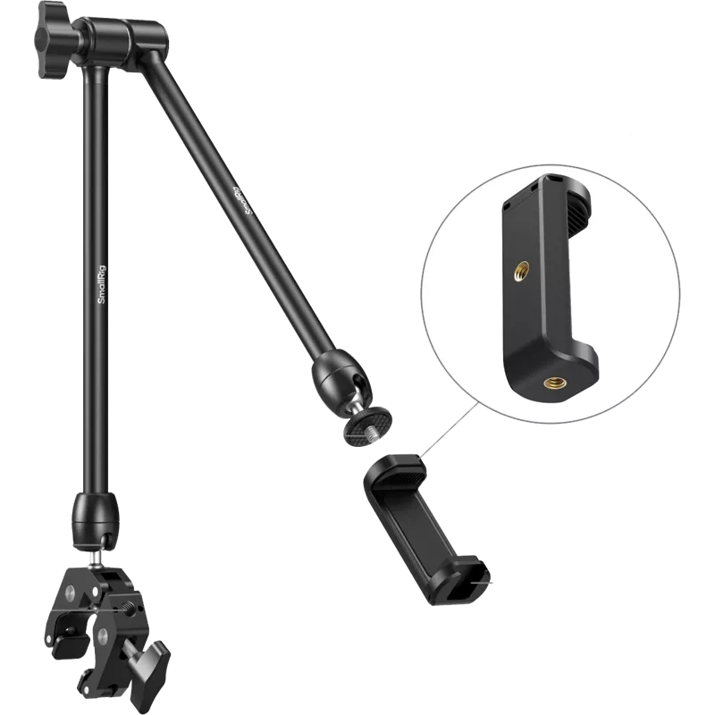 SmallRig 5624 Desktop Magic Arm with Crab-Shaped Clamp Kit