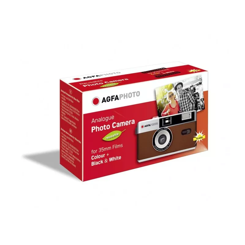 Agfaphoto Reusable Photo Camera 35mm brazowy