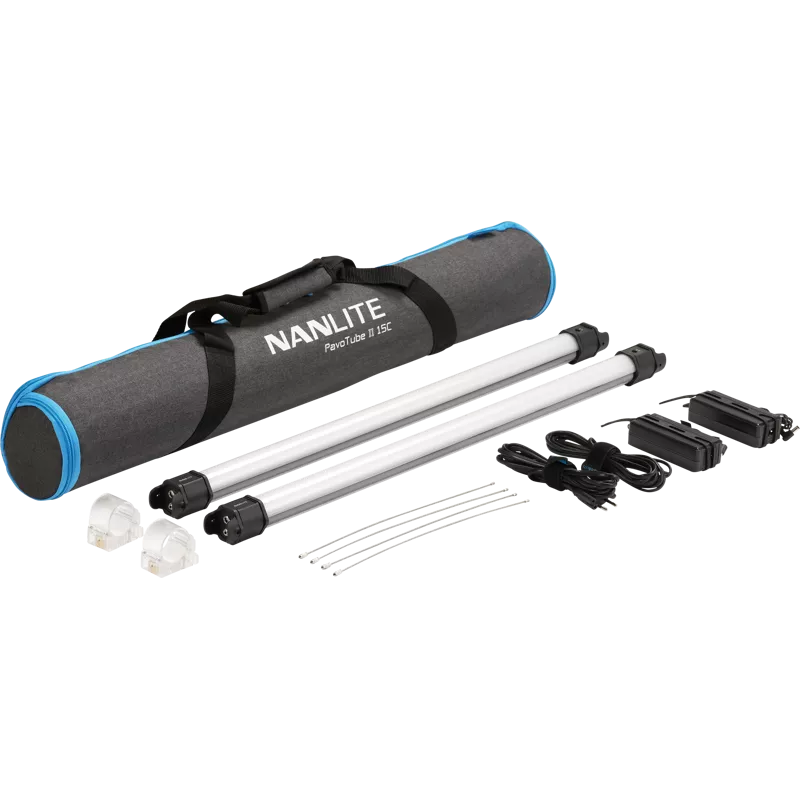 NanLite Pavotube II 15C LED RGBWW Tube Light 2 Light Kit