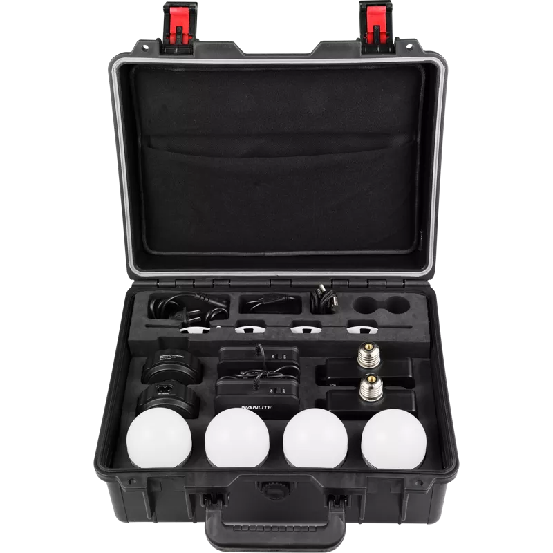 Kit Nanlite Pavotube T8-7X-4 Light kit  & Pavobulb 10C 4 Bulb kit