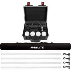 Kit Nanlite Pavotube T8-7X-4 Light kit  & Pavobulb 10C 4 Bulb kit