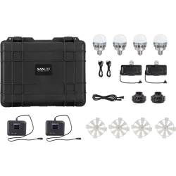 Kit Nanlite Pavotube T8-7X-4 Light kit  & Pavobulb 10C 4 Bulb kit