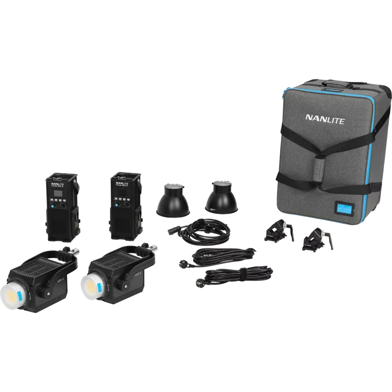 NANLITE Forza 500 II 2 Kit LED Spot Light with Trolley Case