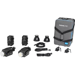 NANLITE Forza 300B II 2 Kit LED Spot Light with Trolley Case