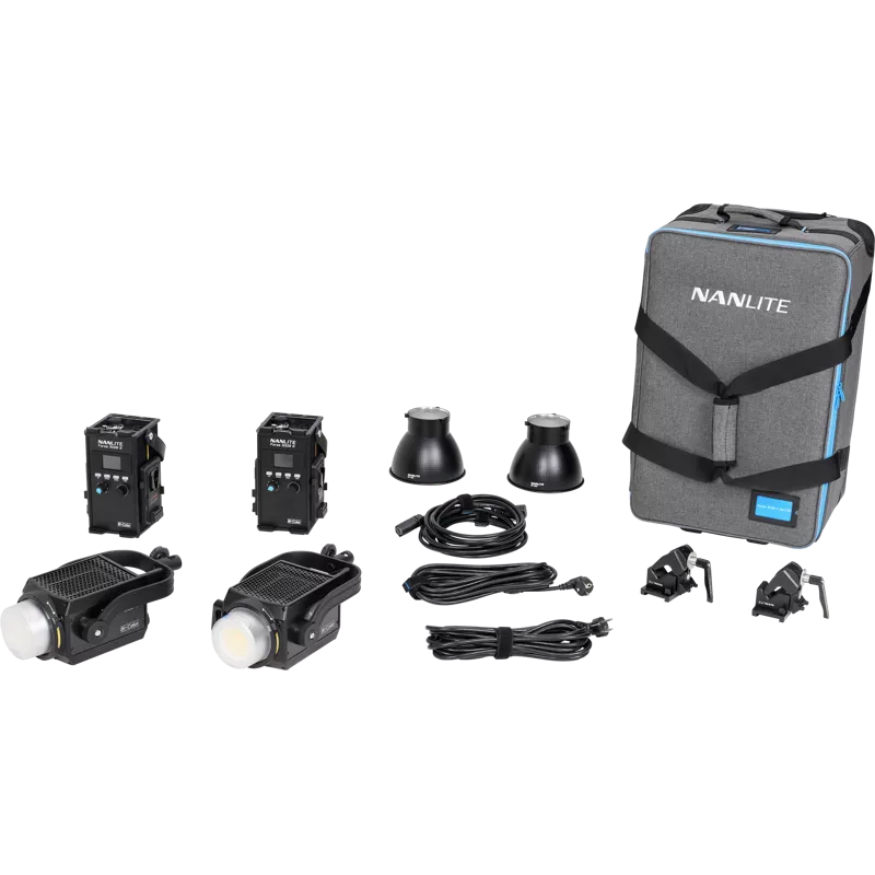 NANLITE Forza 300B II 2 Kit LED Spot Light with Trolley Case