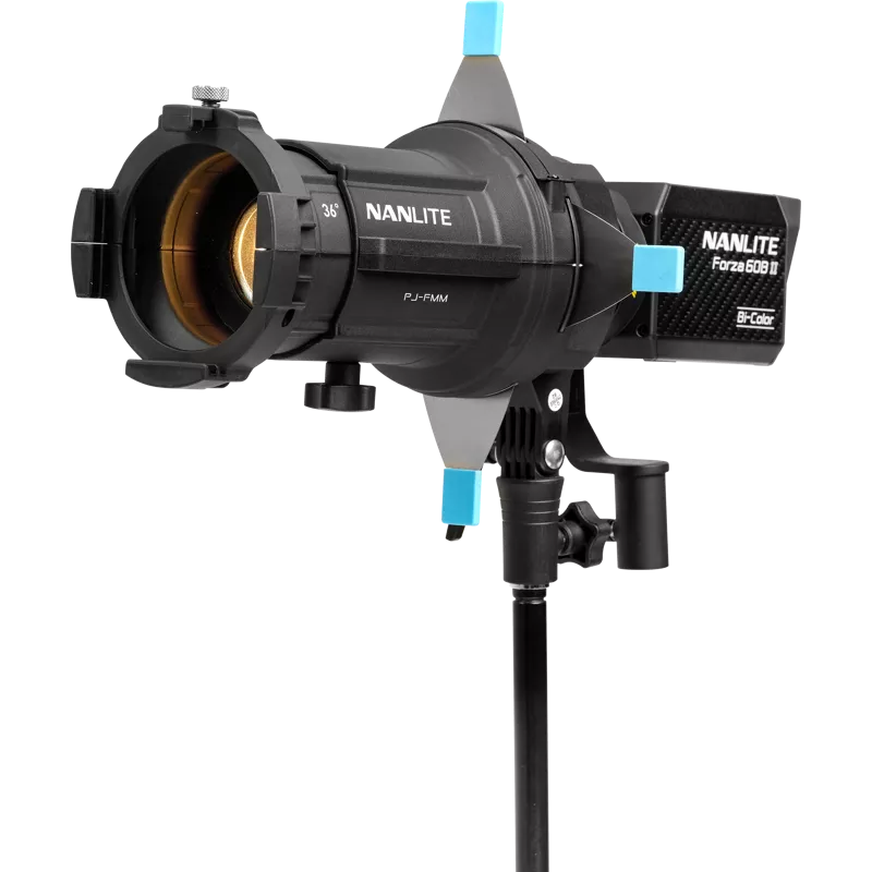 NANLITE Forza 60B II LED Bi-color Spot Light with 19°&36° Projection Attachment