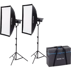 Nanlite FS-200B Bi-Colour 2 light kit with stand