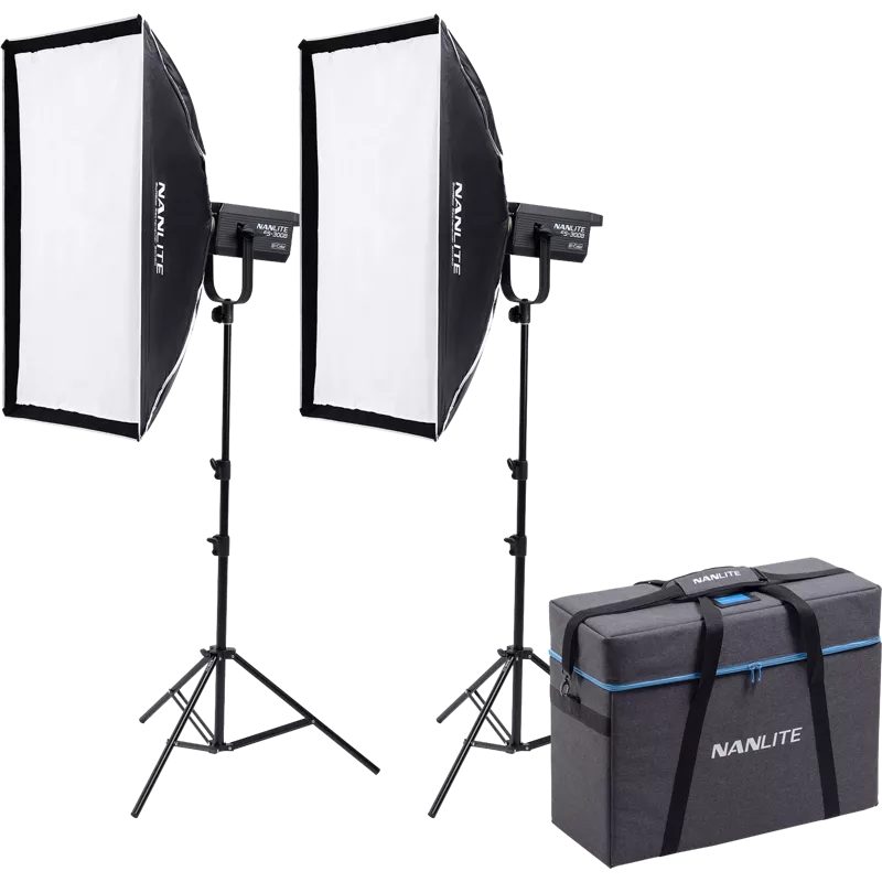 Nanlite FS-300B Bi-Colour 2 light kit with stand