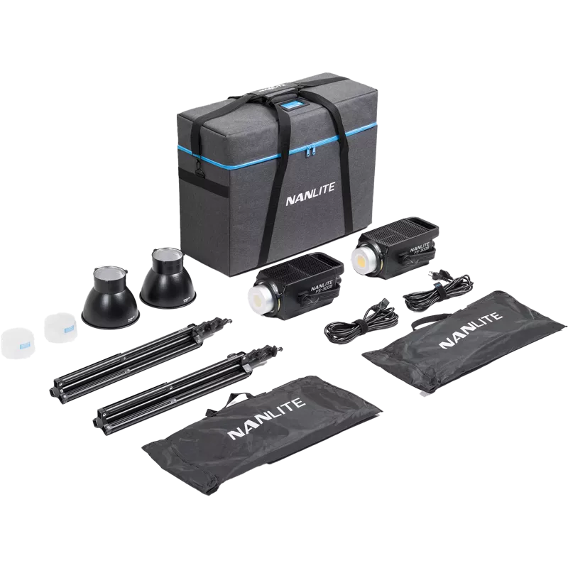 Nanlite FS-300B Bi-Colour 2 light kit with stand
