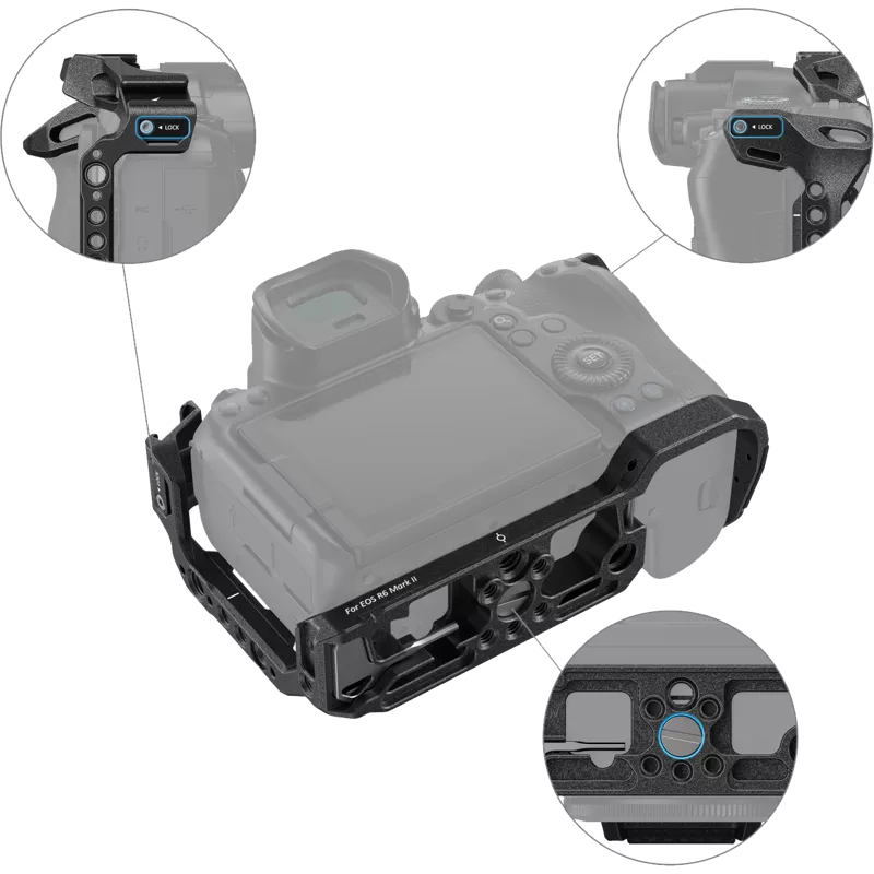 SmallRig 4161 Camera Cage Black Mamba for Canon EOS R6 MII