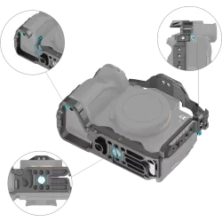 SmallRig 4539 HawkLock Quick Release Advanced Cage Kit for Sony Alpha 7R V / 7 IV / 7S III