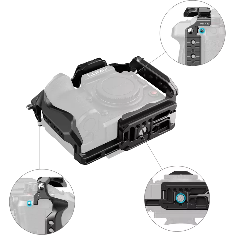 SmallRig 4825 HawkLock Quick Release Cage Kit for Panasonic Lumix GH7 / GH6