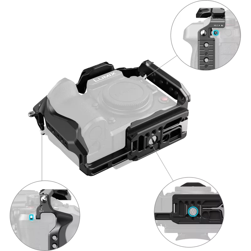 SmallRig 4824 HawkLock Quick Release Cage for Panasonic Lumix GH7 / GH6