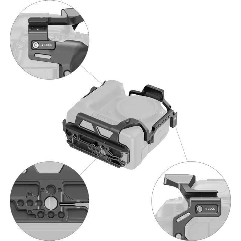 SmallRig 5092 Cage for Canon EOS R5 Mark II with Cooling Fan CF-R20EP