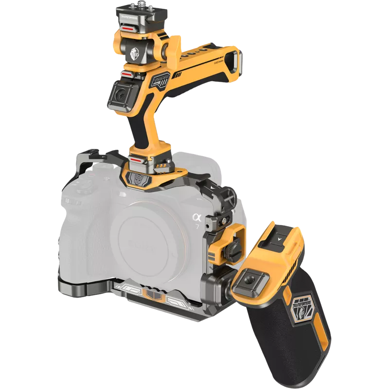 SmallRig 5518 HawkLock Quick Release Cage Kit for Sony A7R V/ A7 IV/ A7S III (Adv Ed) (Bumblebee)