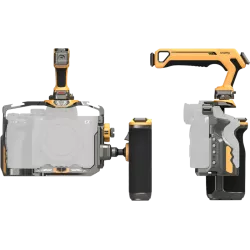 SmallRig 5518 HawkLock Quick Release Cage Kit for Sony A7R V/ A7 IV/ A7S III (Adv Ed) (Bumblebee)