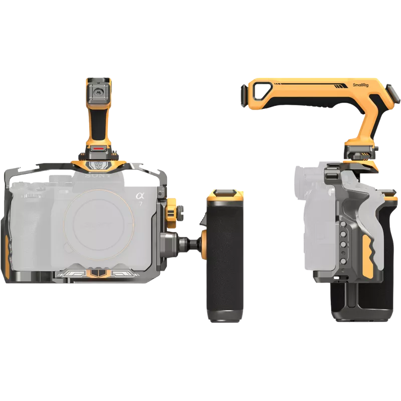 SmallRig 5518 HawkLock Quick Release Cage Kit for Sony A7R V/ A7 IV/ A7S III (Adv Ed) (Bumblebee)