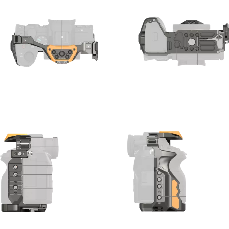 SmallRig 5518 HawkLock Quick Release Cage Kit for Sony A7R V/ A7 IV/ A7S III (Adv Ed) (Bumblebee)