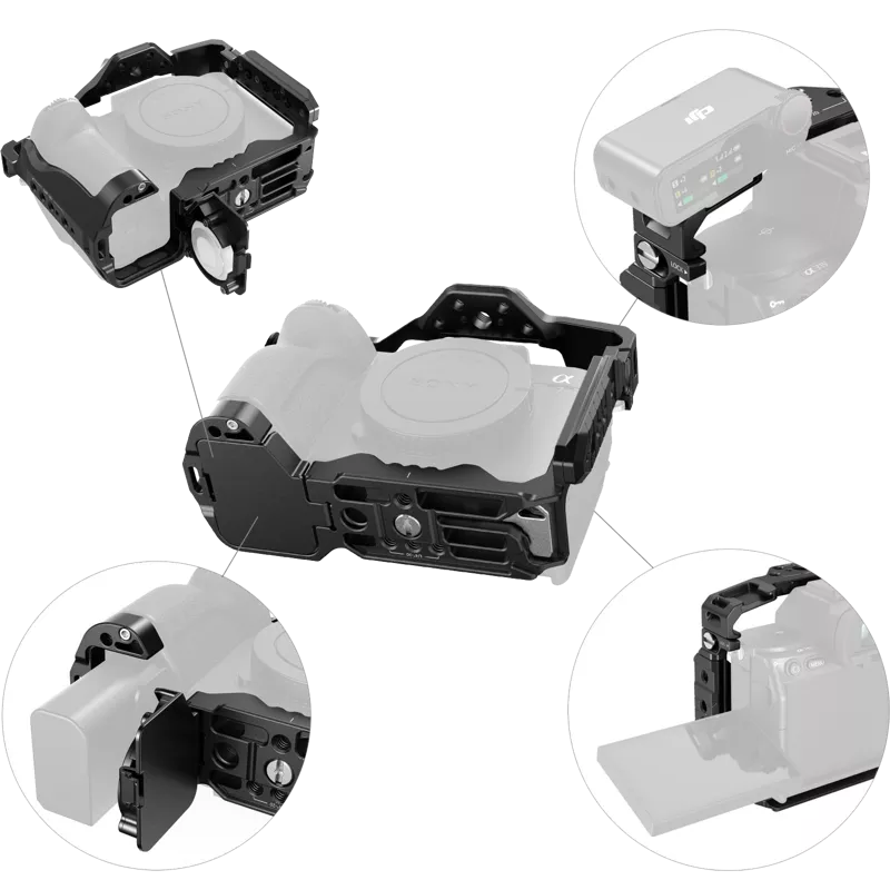 SmallRig 5583 Cage with Airtag Slot for Sony A 7R V / 7 IV / 7S III / 1 / 7R IV