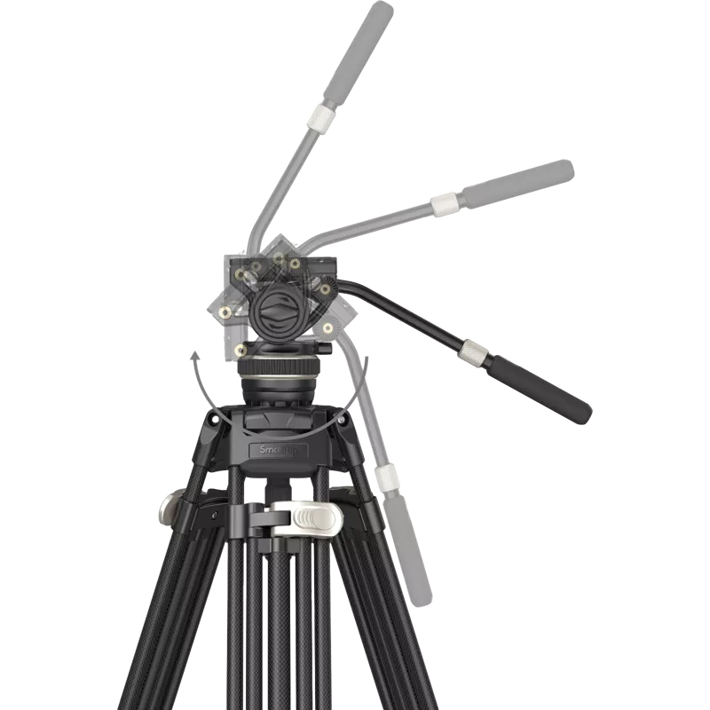 SmallRig 3989 Heavy-Duty Carbon Fiber Video Tripod Kit FreeBlazer AD-100