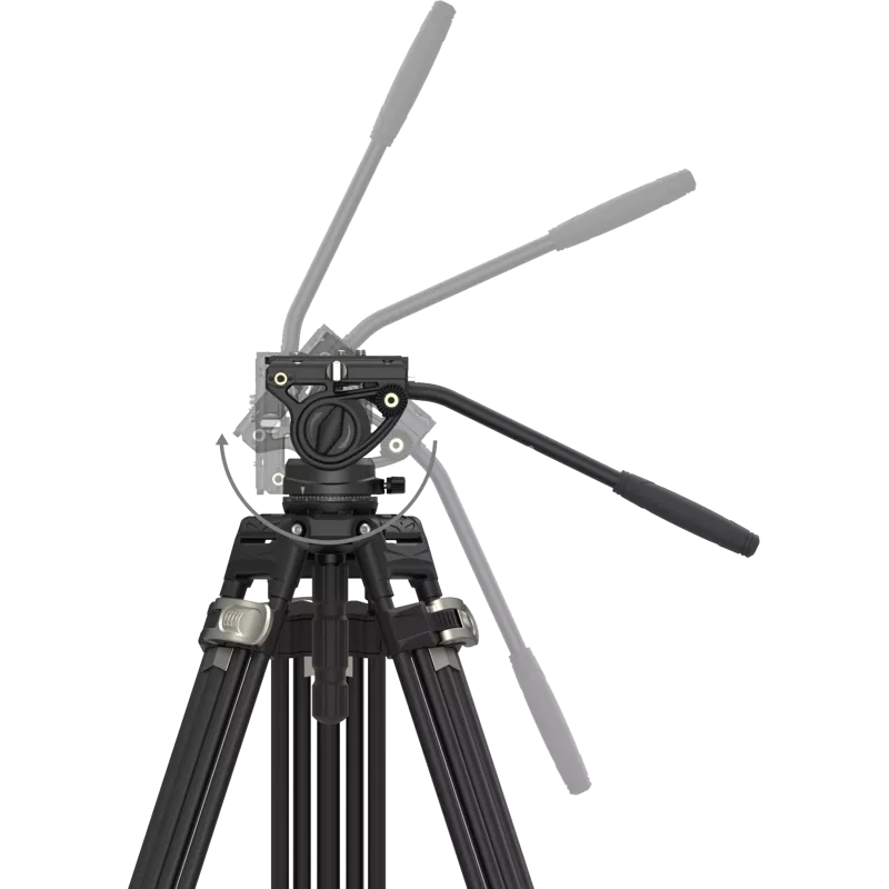 SmallRig 4163 Heavy-Duty Aluminium Video Tripod Kit FreeBlazer AD-80