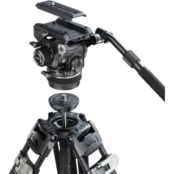 SmallRig 4463 Heavy-Duty Carbon Fiber Tripod Kit AD-120