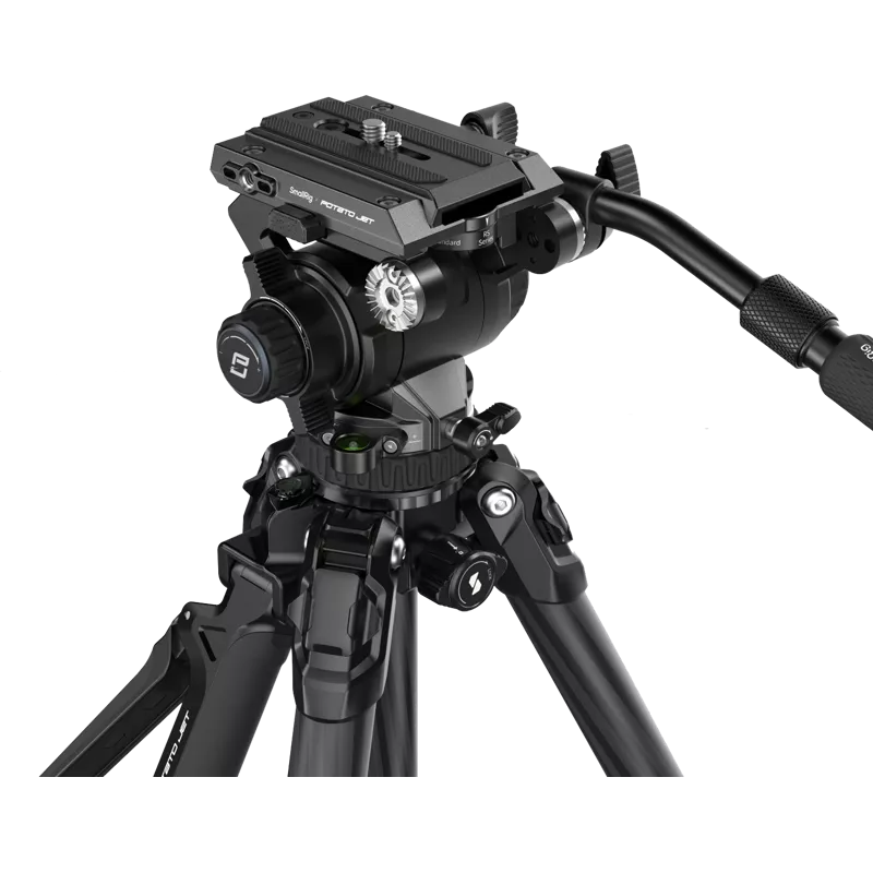 SmallRig 4259 x Potato Jet TRIBEX Hydraulic Carbon Fiber Tripod Kit