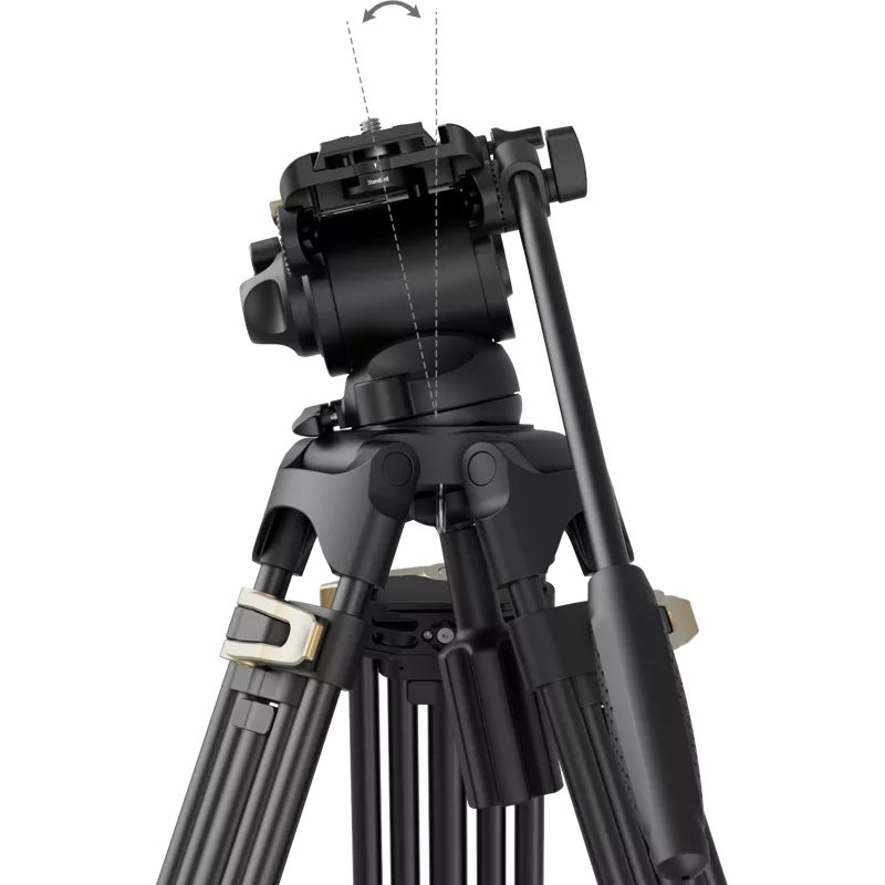 SmallRig 4686 Heavy-Duty Fluid Head Video Tripod Kit AD-01S