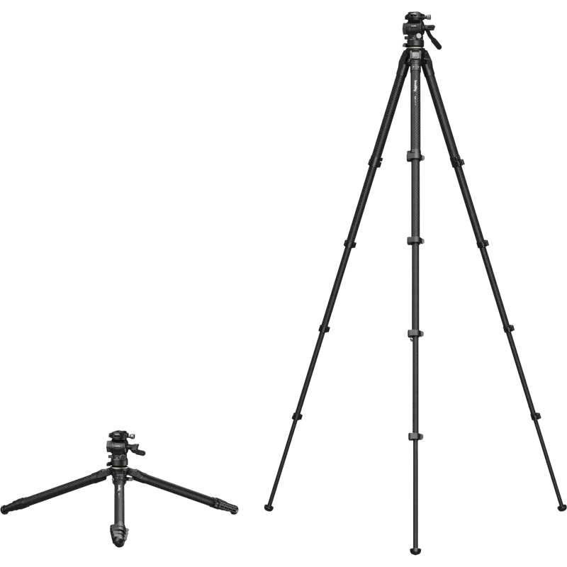 SmallRig 5028 Portable Carbon Fiber Travel Tripod Kit