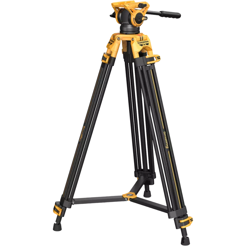 SmallRig 5523 Video Tripod with Heavy-Duty Fluid Head AD-01 (BumbleBee Edition）