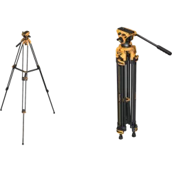 SmallRig 5523 Video Tripod with Heavy-Duty Fluid Head AD-01 (BumbleBee Edition）