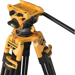 SmallRig 5523 Video Tripod with Heavy-Duty Fluid Head AD-01 (BumbleBee Edition）