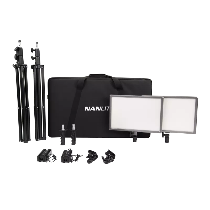 Nanlite LumiPad 25 LED 2 Light kit with stand and bag