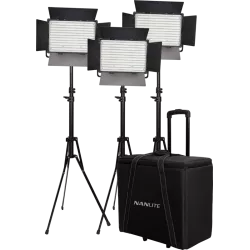 Kit Nanlite 3 light kit 900DSA w/Trolley Case & Light Stand