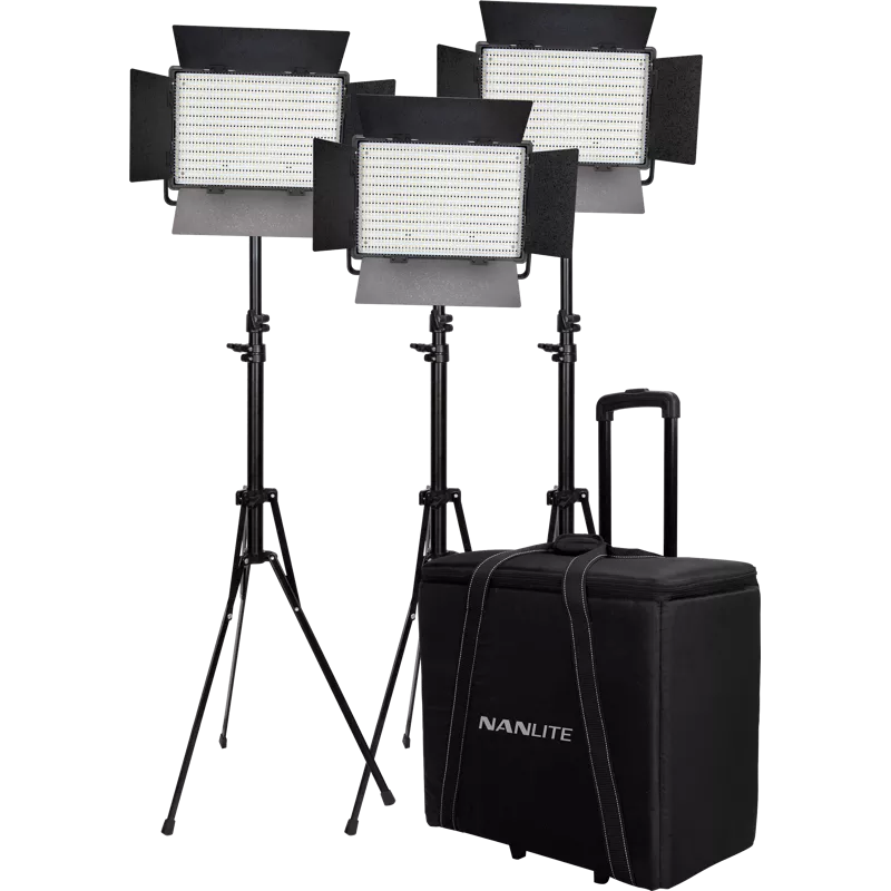 Kit Nanlite 3 light kit 900DSA w/Trolley Case & Light Stand