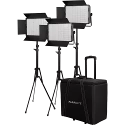 Kit Nanlite 3 light kit 1200CSA w/Trolley Case & Light Stand