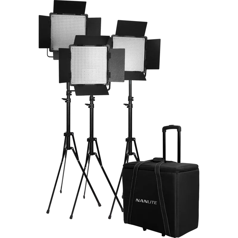 Kit Nanlite 3 light kit 600DSA w/Trolley Case & Light Stand