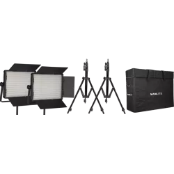 Kit Nanlite 2 light kit 1200DSA w/Carry case & Light stand