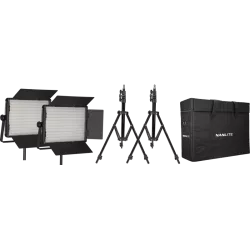 Kit Nanlite 2 light kit 1200CSA w/Carry case & Light stand