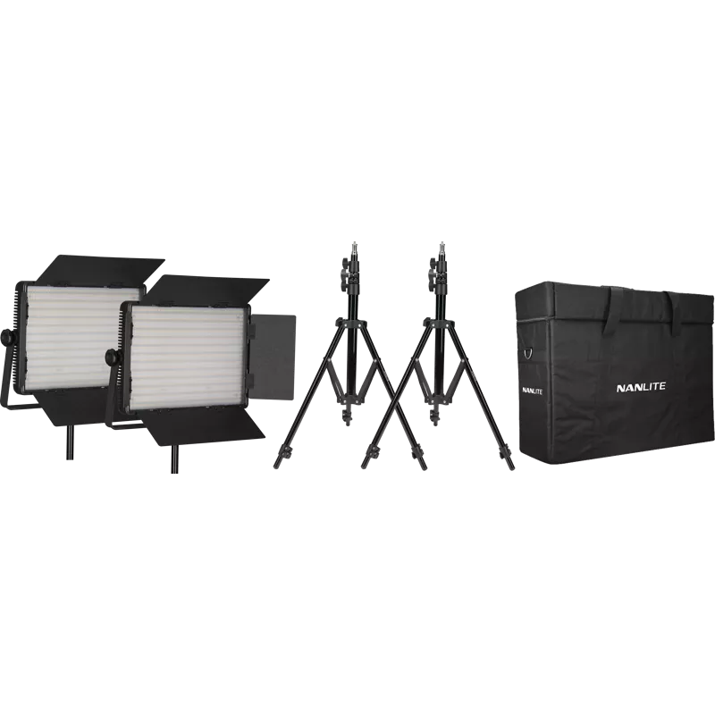 Kit Nanlite 2 light kit 1200CSA w/Carry case & Light stand