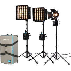 Nanlite PavoSlim 60B & Forza 60B II KIT 60B x2 + Forza 60BII - 3-Light Kit with Light Stand