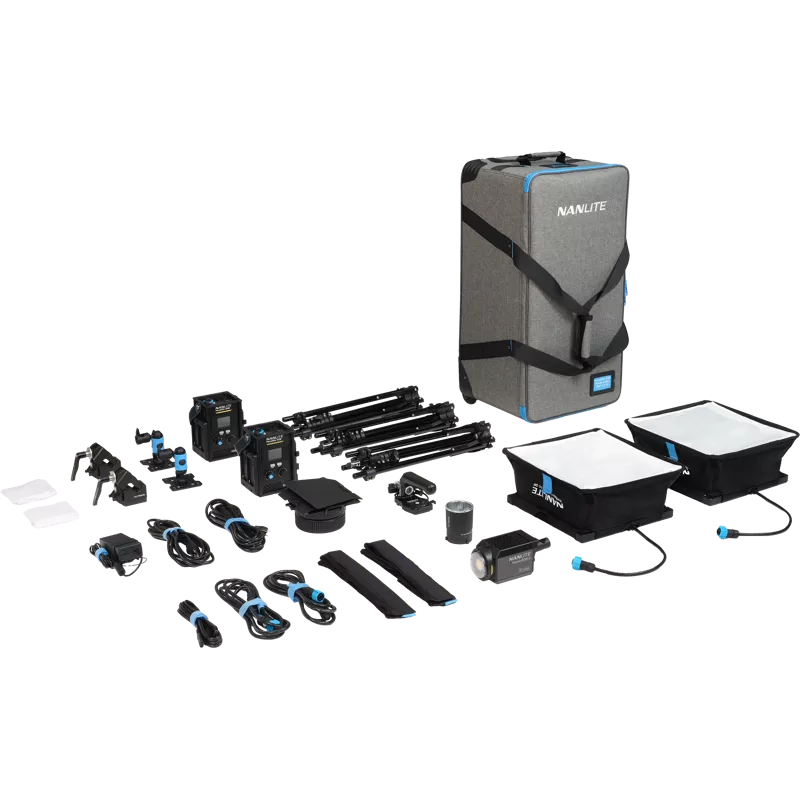 Nanlite PavoSlim 60B & Forza 60B II KIT 60B x2 + Forza 60BII - 3-Light Kit with Light Stand