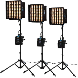 Nanlite PavoSlim 60B LED Panel  3-Light Kit With Stand