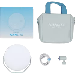 Nanlite Miro 30c LED Full-color Round Panel Light  (Mint Blue)