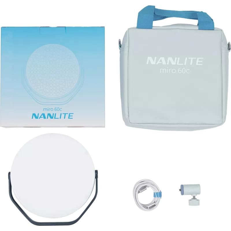 Nanlite Miro 60c LED Full-color Round Panel Light  (Midnight Blue)