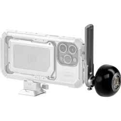 Tilta Khronos NATO Bracket with Circular Wooden Handle - Titanium White