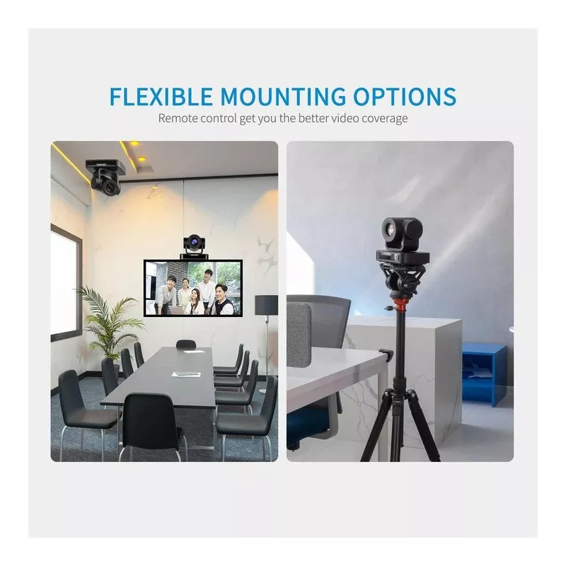 Feelworld 1080p USB 2.0 PTZ Camera with 10x Optical Zoom