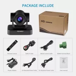 Feelworld 1080p USB 2.0 PTZ Camera with 10x Optical Zoom
