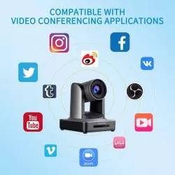 Feelworld SDI HDMI PoE PTZ Camera with 20x Optical Zoom